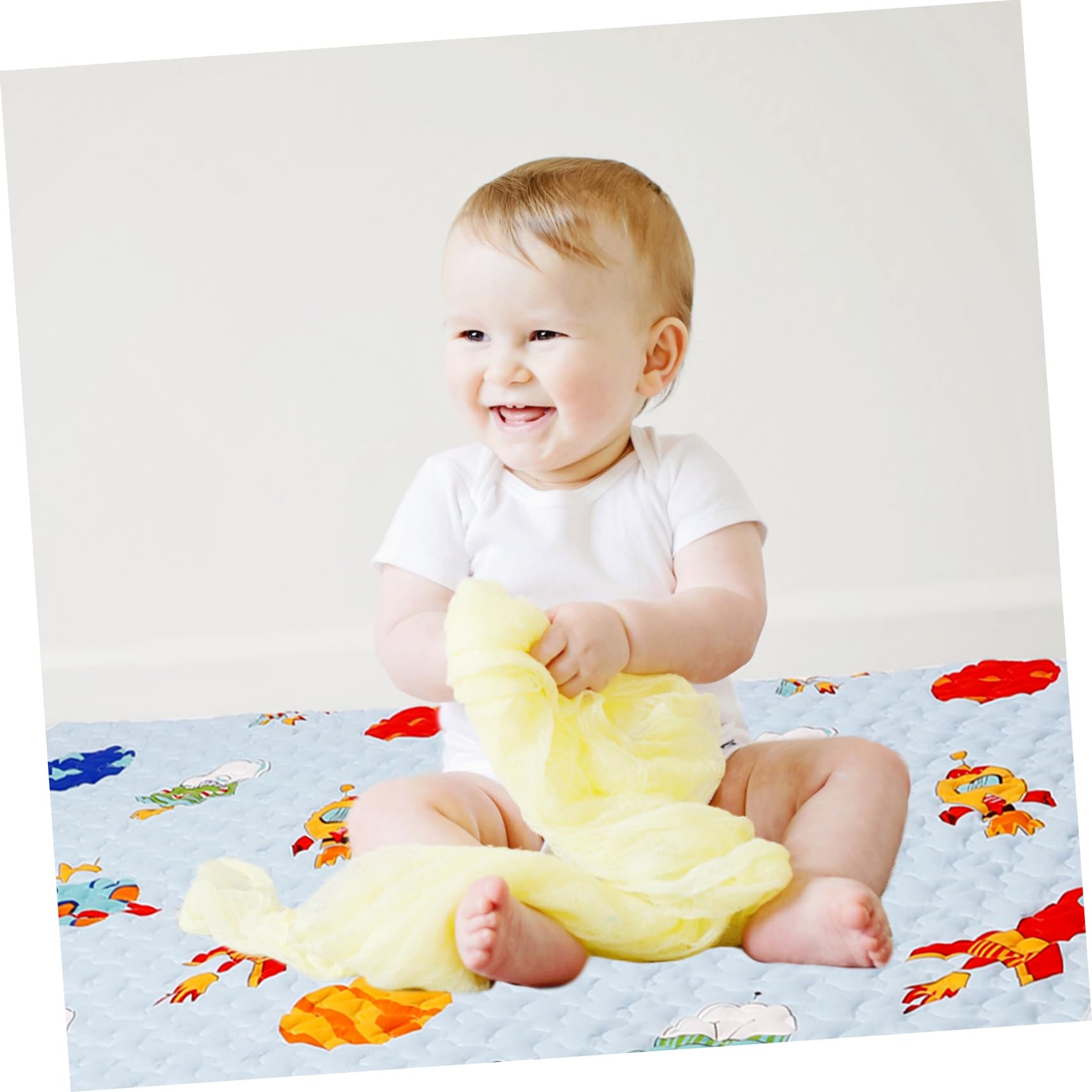 Beatifufu Baby Play Mat - Waterproof High Chair Floor Mat, Non-Slip Toddler Activity Mat with Colorful Designs | Perfect for Nursery, Playtime & Mealtime Safety