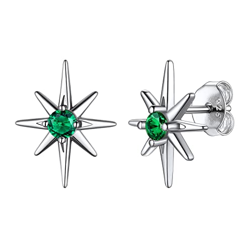 earrings-05. May(Created Emerald)