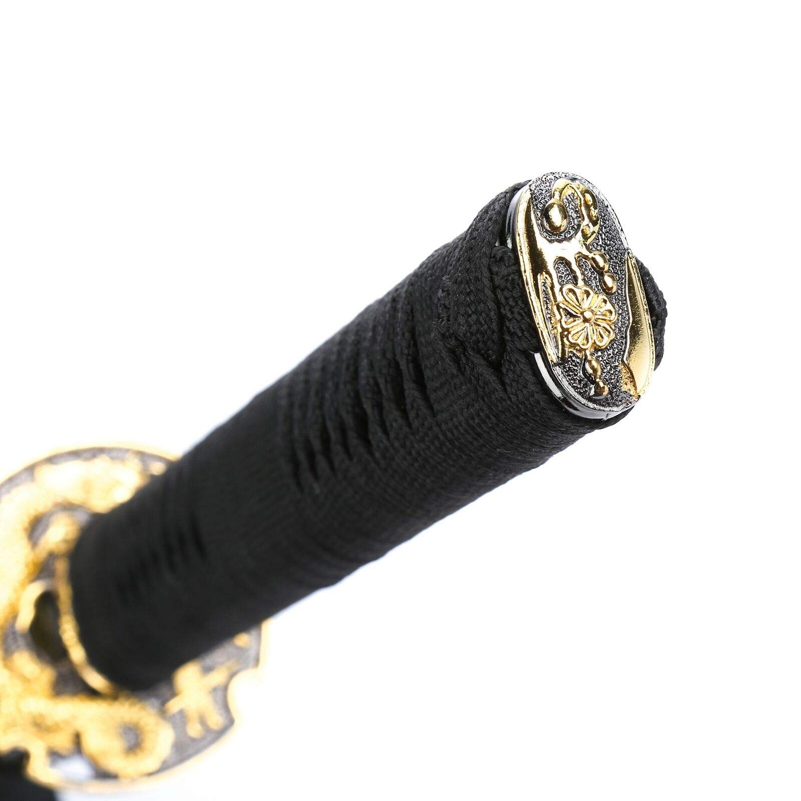 Handmade Japanese Ninjato Sword with Gold Dragon Tsuba - Authentic Ninja Katana for Martial Arts, Cosplay & Collectors - Perfect for Training, Display & Historical Reenactments