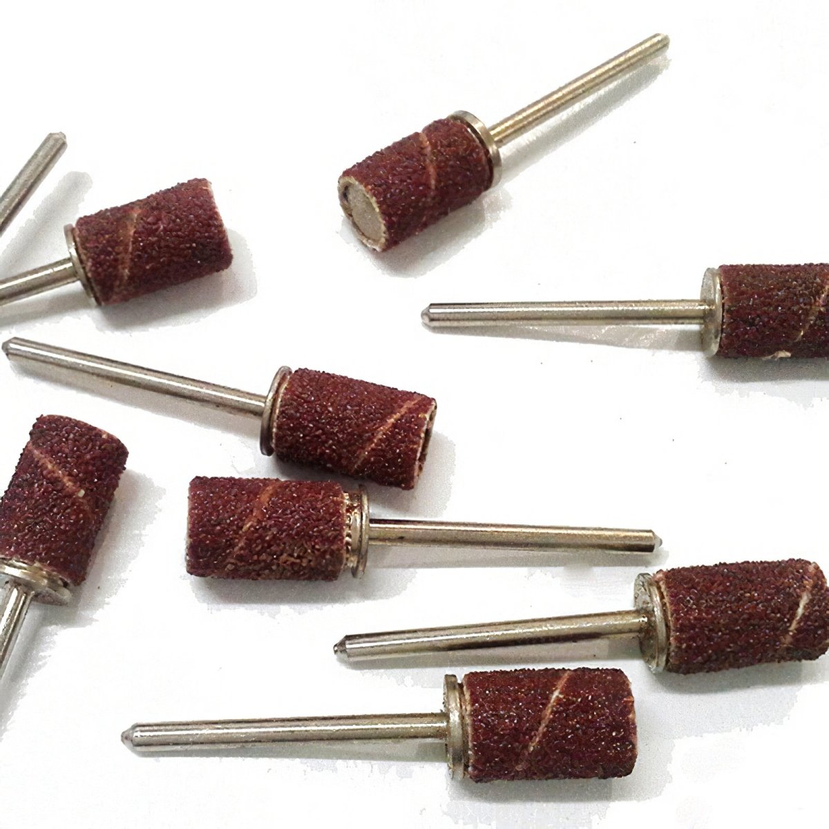 100pcs Nail Art Sanding Bands for Manicure & Pedicure - 80 Grit Drill Bits for Nail Drill Machine - Perfect for Professional Salon & Home Nail Care