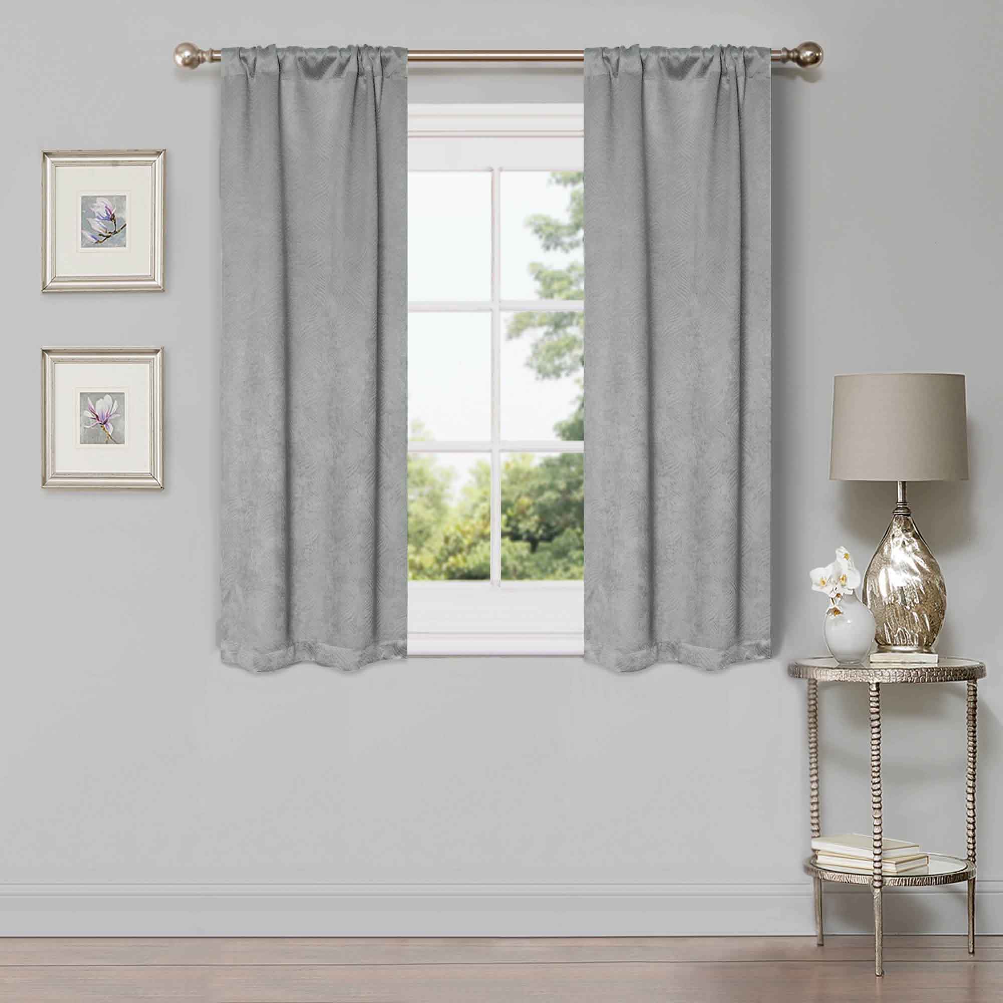 Waverly Modern Washable Blackout Curtains - Room Darkening Window Treatment Panel Set for Bedroom & Living Room - Noise Reducing Thermal Insulated Drapes for Better Sleep & Privacy