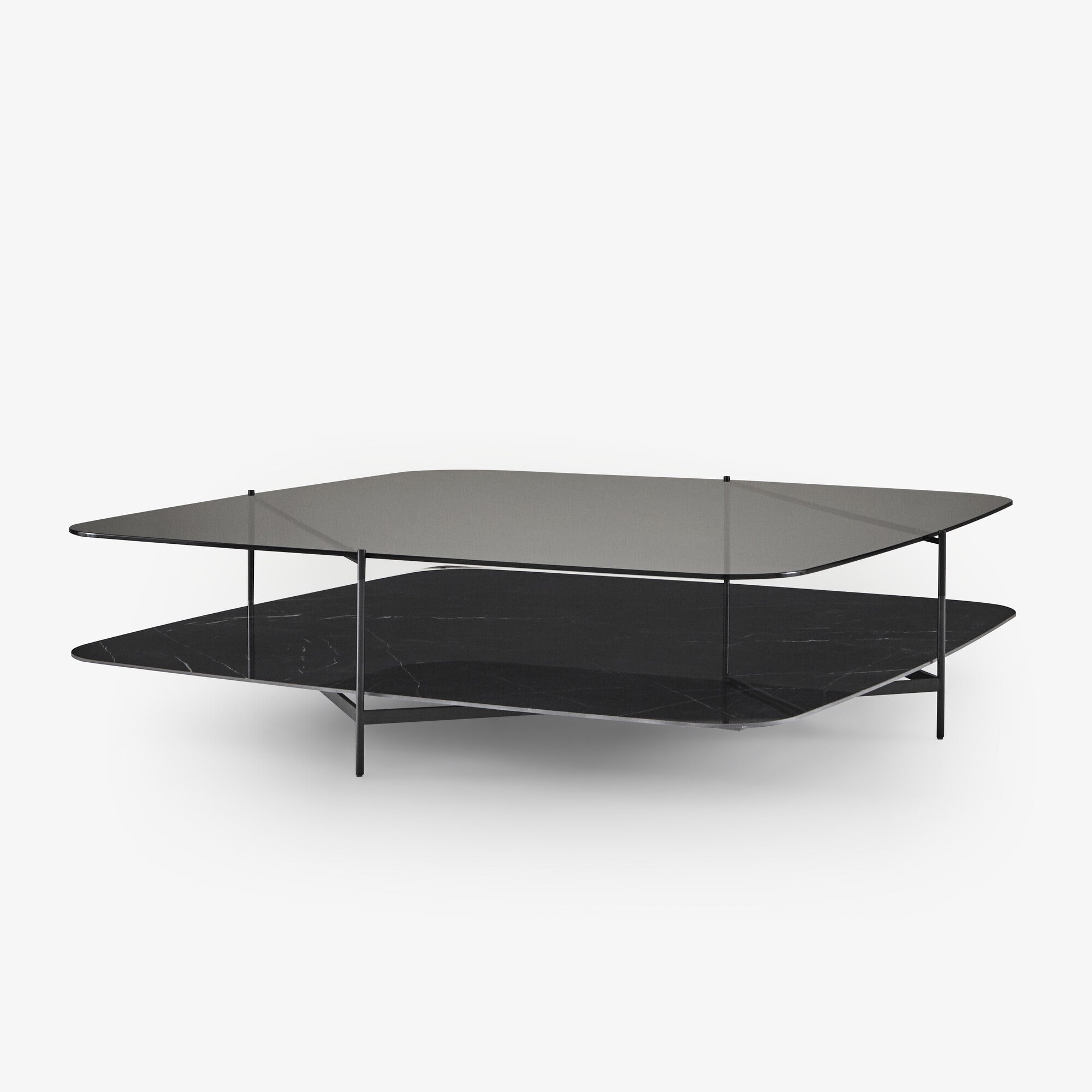 Modern Clyde Low Coffee Table - Minimalist Wooden Side Table for Living Room, Bedroom & Office - Perfect for Small Spaces, Books & Decor