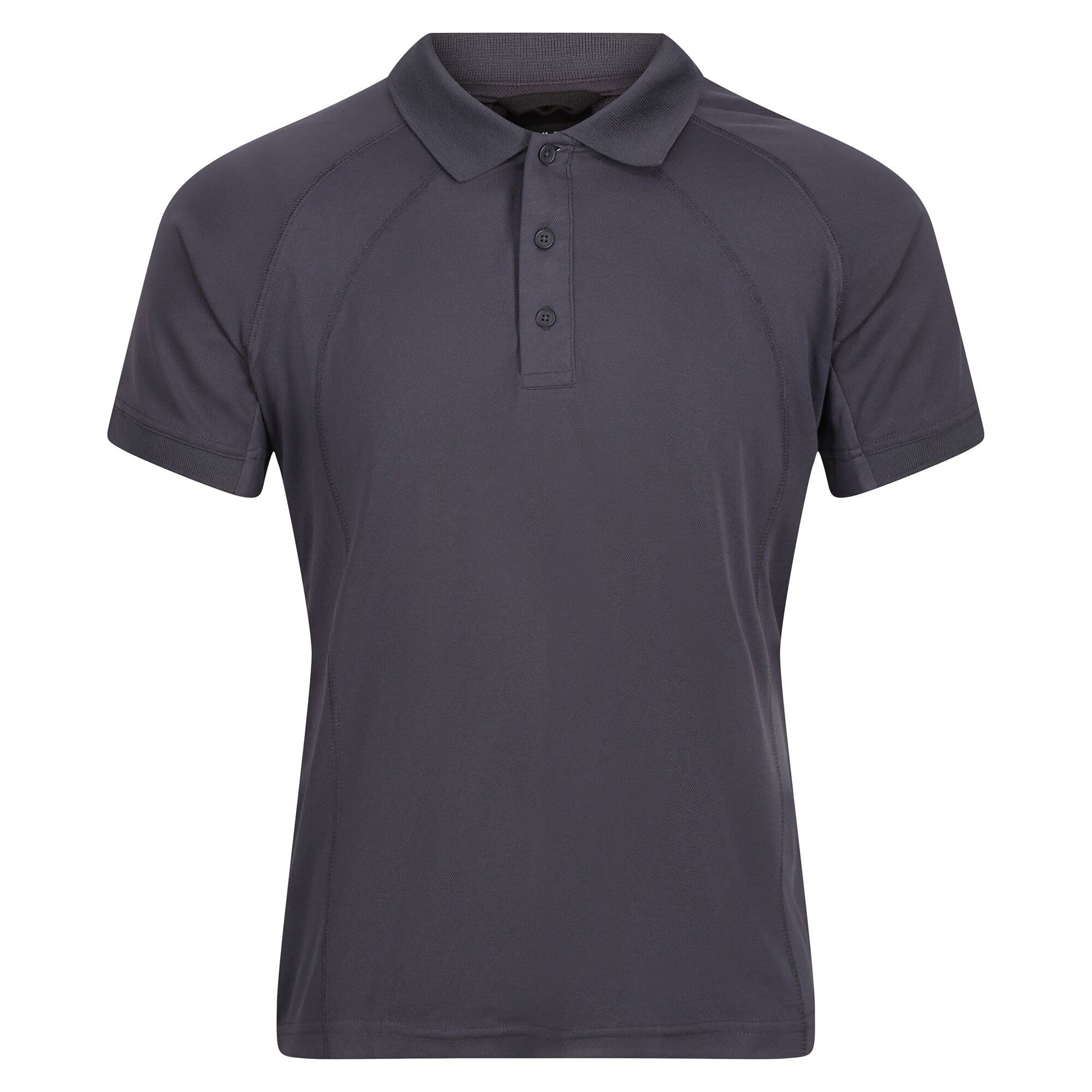 Professional Men's Coolweave Short Sleeve Polo Shirt - Breathable & Moisture-Wicking - XXL Iron Gray - Perfect for Golf, Business Casual & Summer Outings