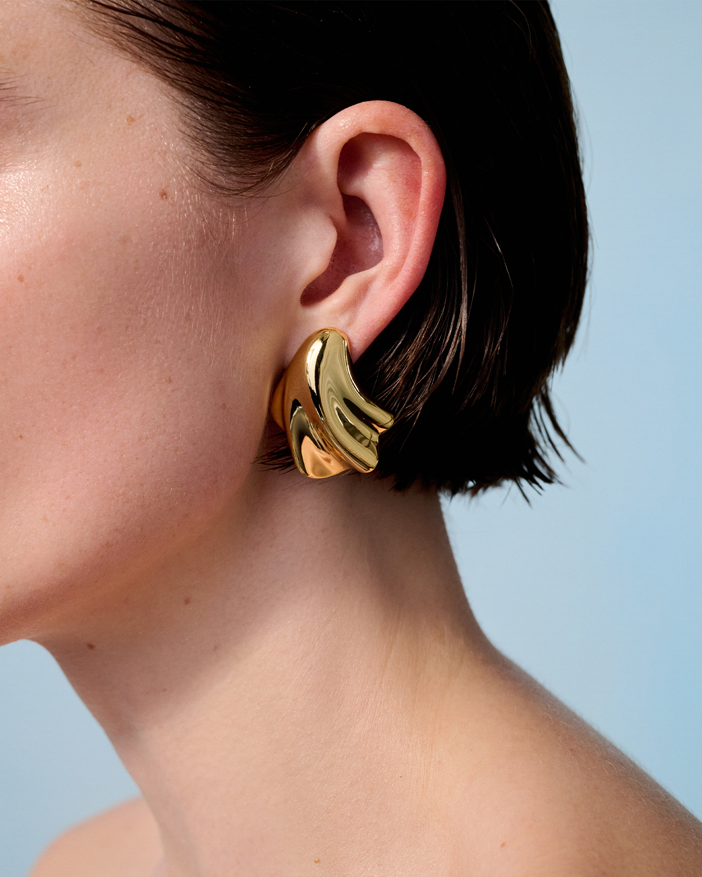 Lydia Gold Earrings for Women - Elegant Dangle Hoop Earrings for Party, Wedding & Everyday Wear