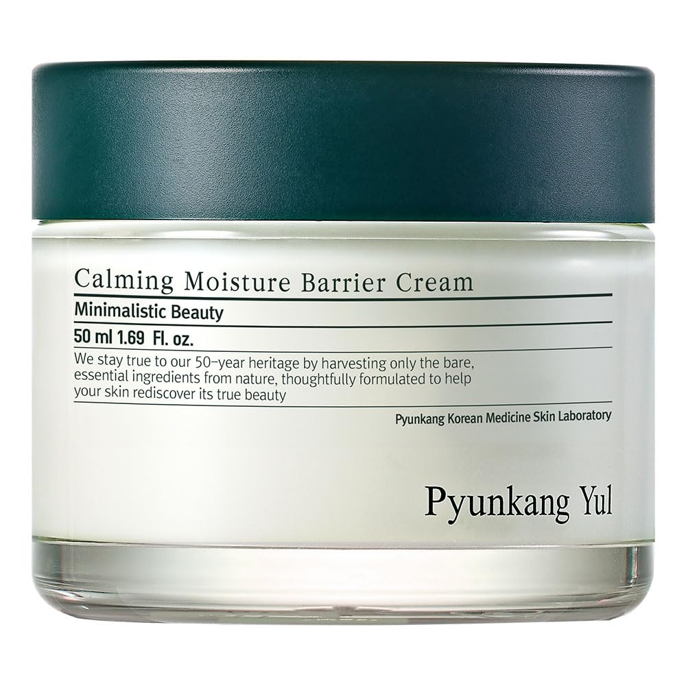 PKY Calming Moisture Cream - Hyaluronic Acid & Ceramide for Sensitive Skin | Korean Vegan Skincare for Dryness Relief