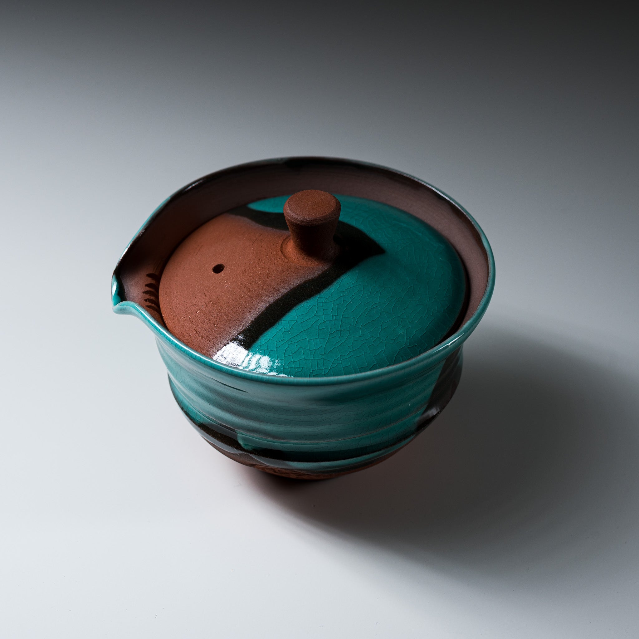 NINSHU Houhin Teapot Hana Roku Sho - Japanese Ceramic Teapot for Green Tea & Matcha | Perfect for Tea Ceremonies, Home Brewing & Gifts