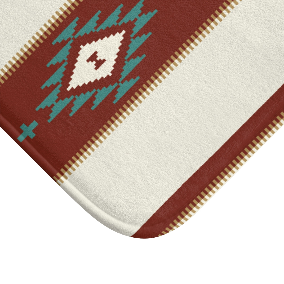 Sedona Falls Print Bath Mat - Southwestern Bathroom Decor, Non-Slip Microfiber Polyester Bath Rug for Shower, Tub & Bathroom Floor