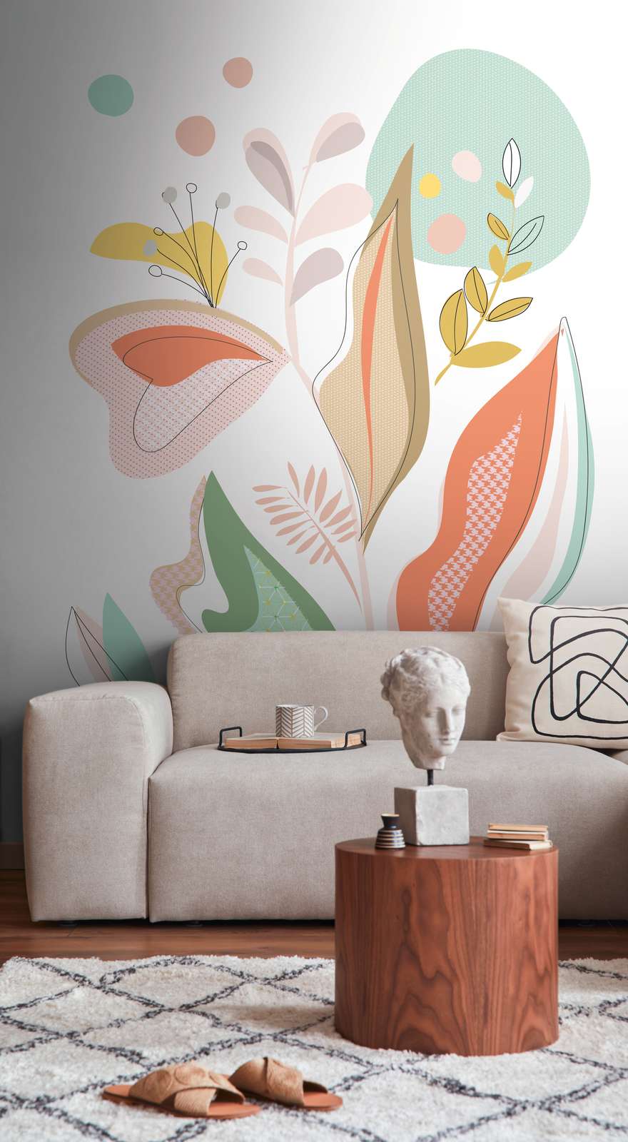 The Wall 2 Summer Leaves Wall Decal - Self-Adhesive Removable Vinyl Stickers for Home & Office Decor - Perfect for Living Room, Bedroom, Nursery, and Dorm Room