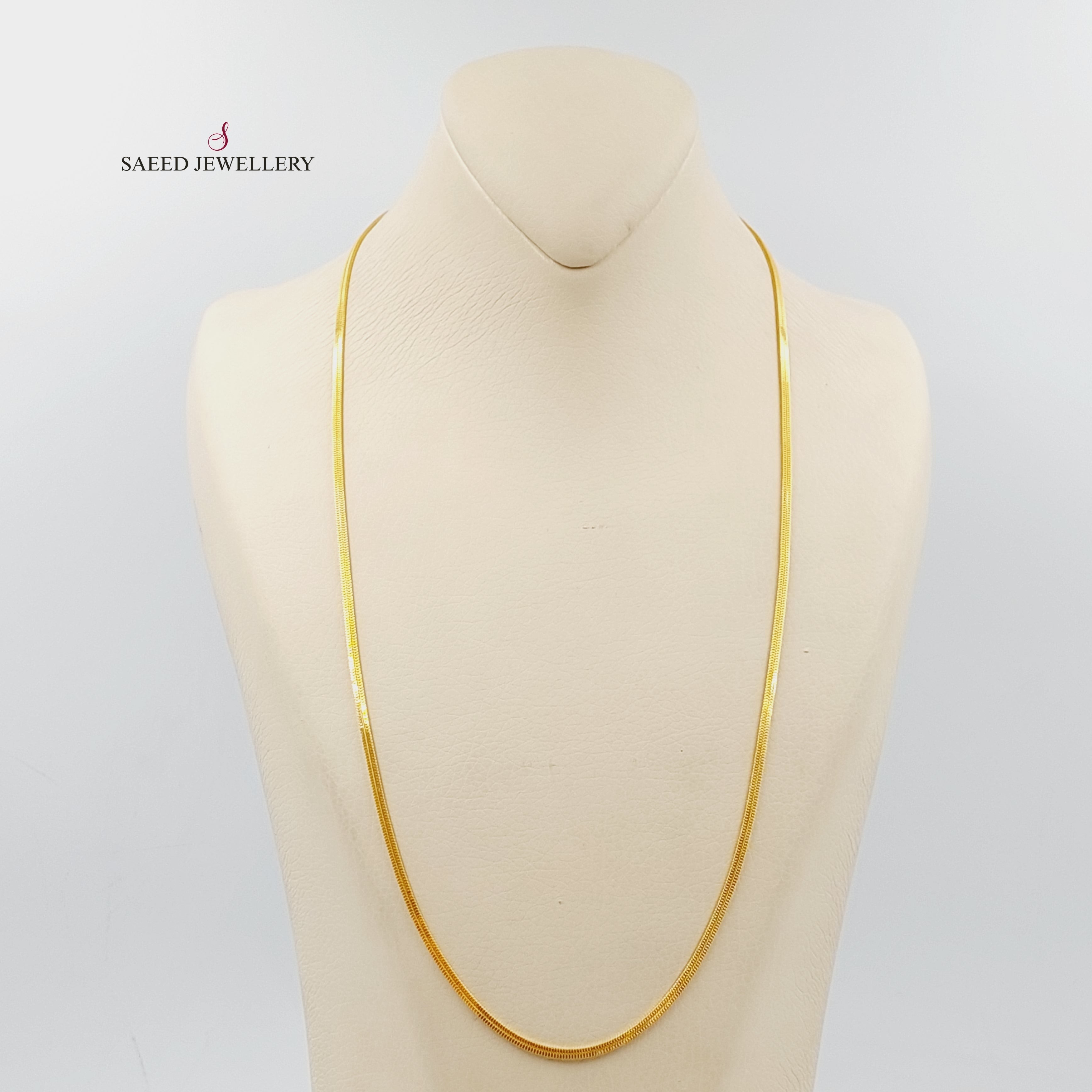 2.5mm Flat Necklace Chain for Women - Dainty Gold & Silver Jewelry - Perfect for Layering, Pendants & Everyday Wear