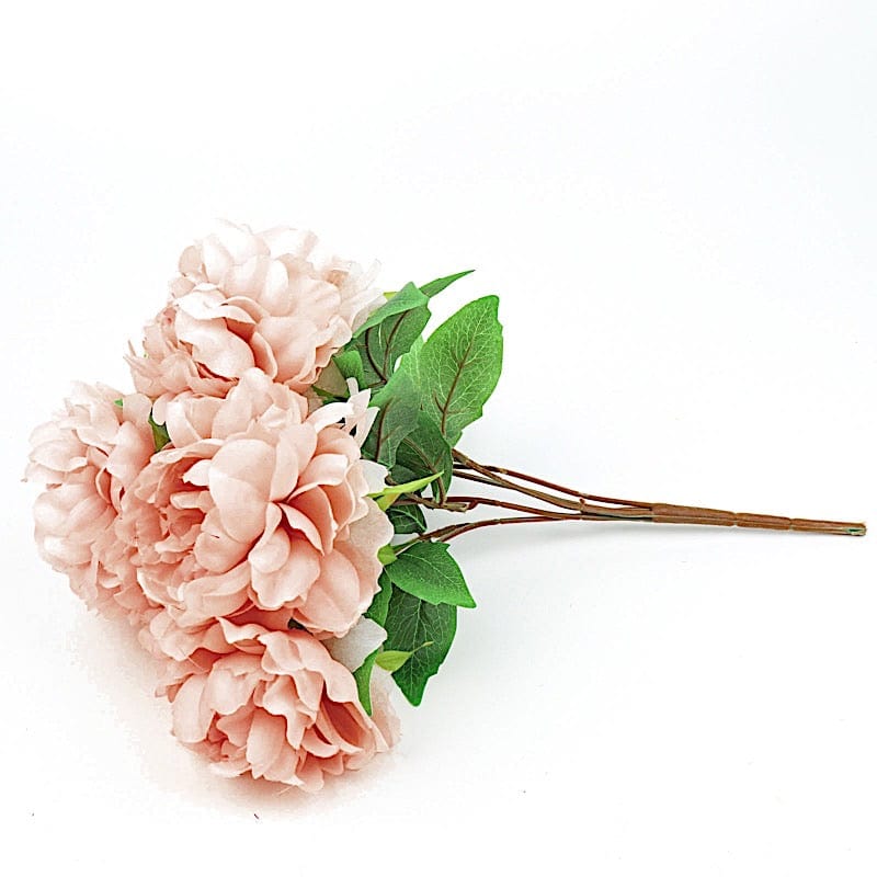 2 Bushes 17 Silk Artificial Peony Flowers Bouquets - Realistic Fake Peonies for Home Decor, Wedding Centerpieces & Party Arrangements