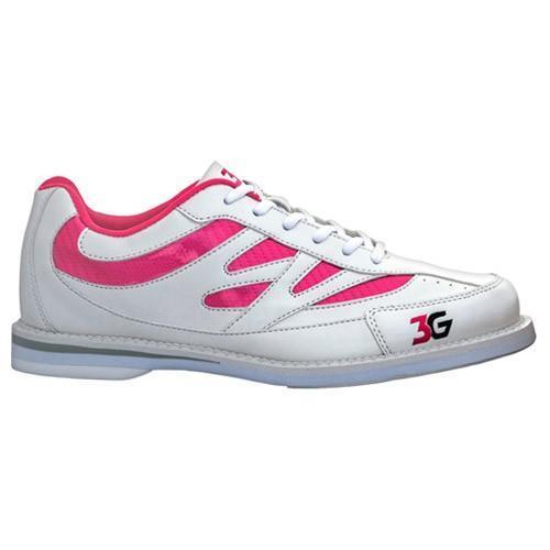 3G Women's Cruze White & Pink Bowling Shoes - Lightweight & Comfortable for League Play & Casual Bowling