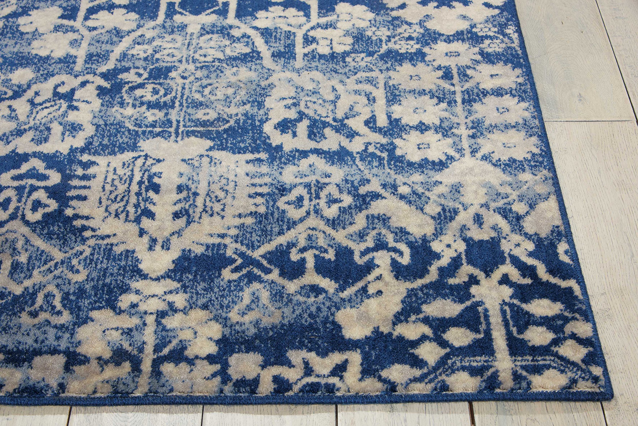 Nourison Somerset Contemporary Navy 7'9