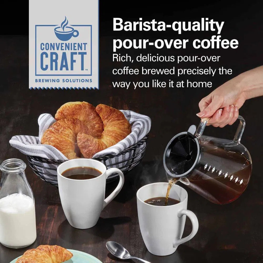 Hamilton Beach 46700 Automatic & Manual Pour Over Coffee Maker - Perfect for Home, Office & Specialty Coffee Brewing
