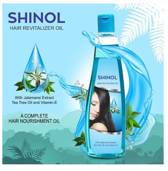 SHINOL Hair Growth Oil - 150ml (Pack of 2) | Natural Hair Revitalizer with Argan & Castor Oil | For Thicker, Longer & Healthier Hair | Perfect for Daily Hair Care & Scalp Massage