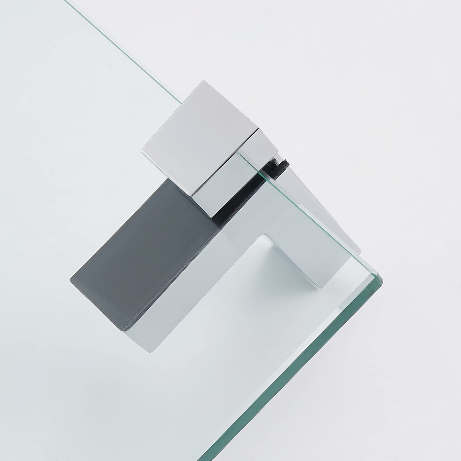 KES 15.8 Inch Bathroom Wall Shelf - Tempered Glass with Polished Chrome Finish (BGS3201S40) - Perfect for Shower, Vanity & Bathroom Storage Organization