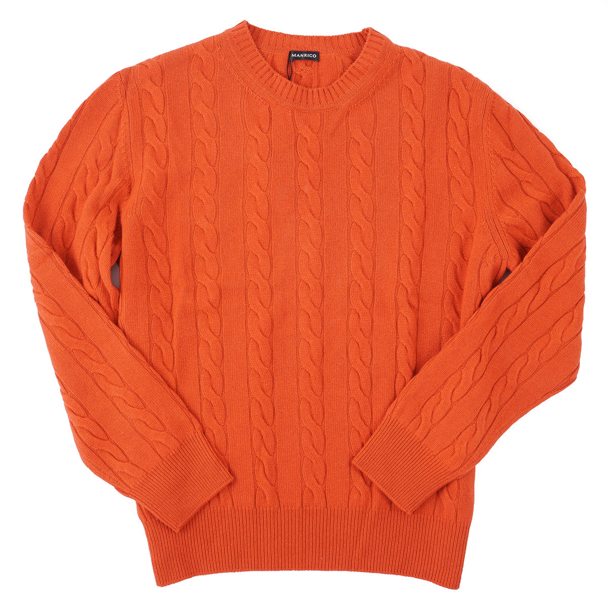 Luxury Manrico Cable Knit Cashmere Sweater for Women - Soft & Warm Winter Pullover - Perfect for Office, Travel & Holiday Outfits