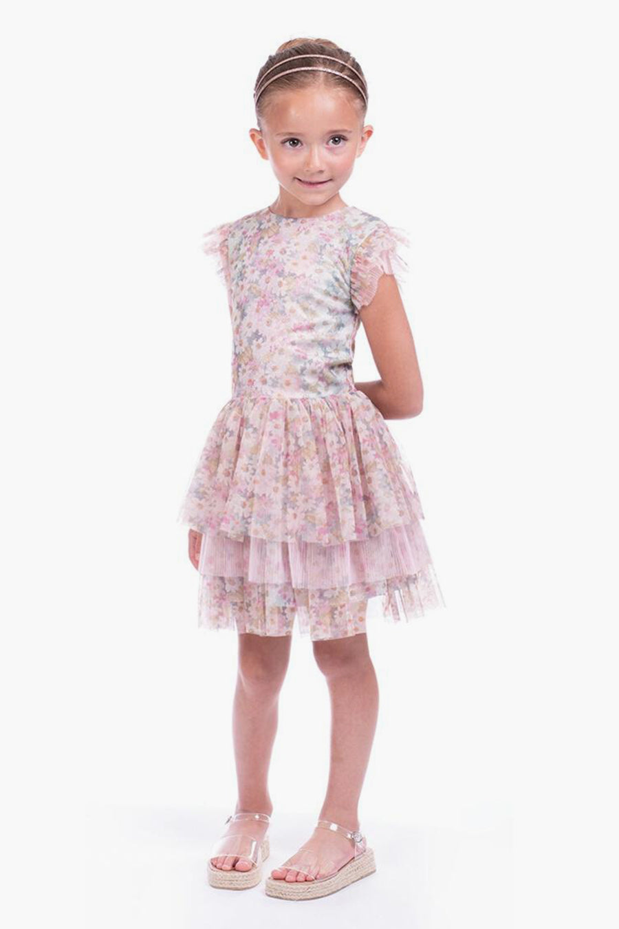 Imoga Monroe Daisy Girls Dress - Floral Summer Dress for Toddler & Kids - Perfect for Parties, Photos & Outdoor Play
