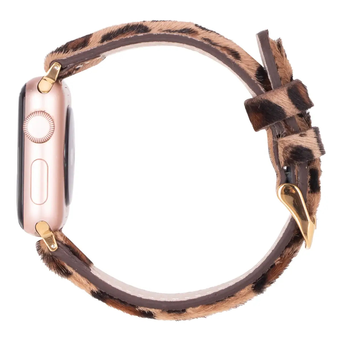 Stylish Faux Leopard Print Leather Apple Watch Band - Perfect for Fashion Accessories & Everyday Wear