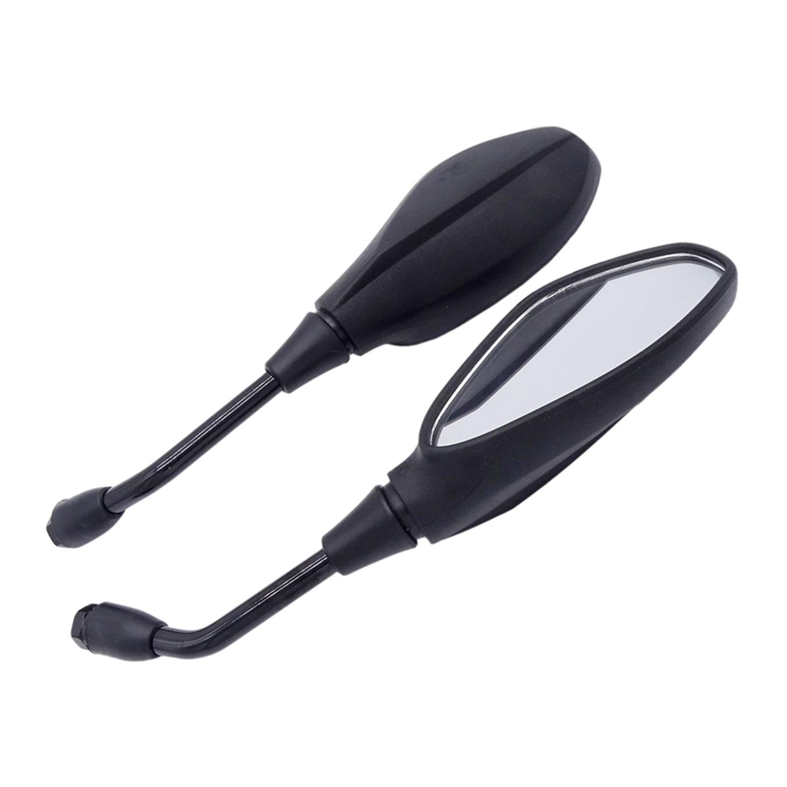 2Pcs Universal 10mm Motorcycle Rearview Mirrors - Left & Right Side Mirrors for BMW R1200GS, R1200RT - Durable Housing, Wide View Angle - Perfect for Highway Riding and Urban Commuting