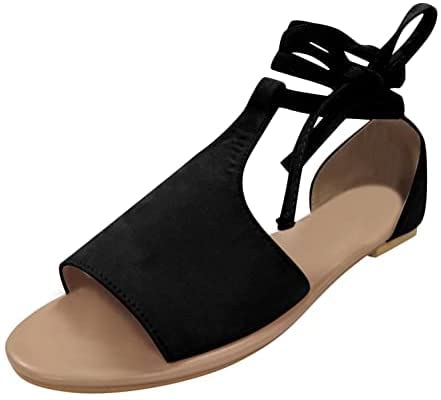 Women's Casual Summer Roman Open Toe Sandals - Buckle Strap Leather Flat Sandals for Walking - Retro Style Sandals for Women | Perfect for Beach, Vacation, and Everyday Wear