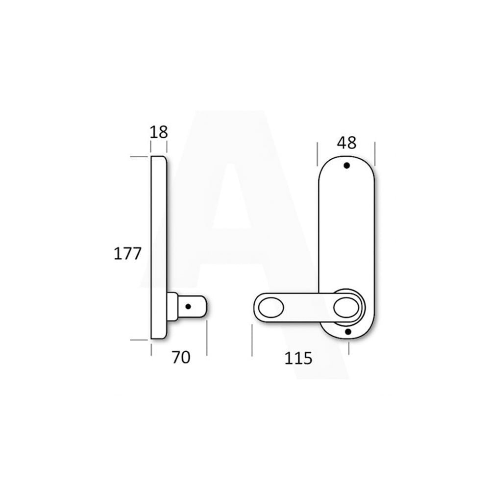 BORG LOCKS BL5001 Digital Deadbolt Lock with Interior Handle & 60mm Latch - BL5001SS Stainless Steel | Secure Smart Door Lock for Homes, Apartments & Offices