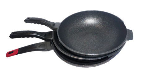 Premium Marble Wok Set - 2 Sizes (12