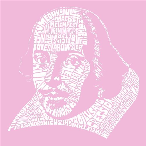 LA POP ART Women's Hooded Sweatshirt - Shakespeare Comedies & Tragedies Print Light Blue Large | Vintage Literary Fashion for Book Lovers & Theater Fans