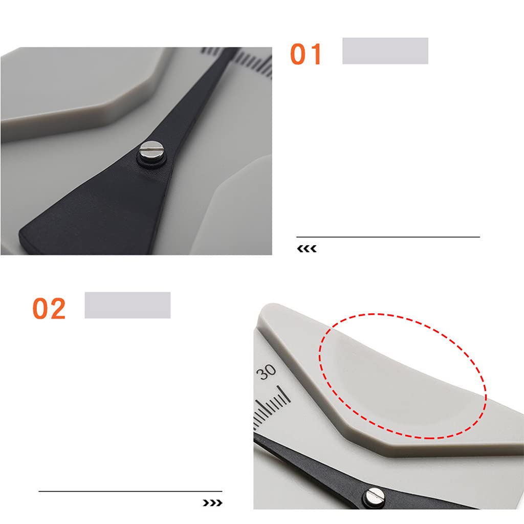 Professional Optical Angle Inclinometer & Pantoscopic Angle Gauge - Eyeglass Frame Measuring Ruler for Jewelry Repair and Lens Fitting - Perfect for Opticians, Watchmakers, and Jewelers