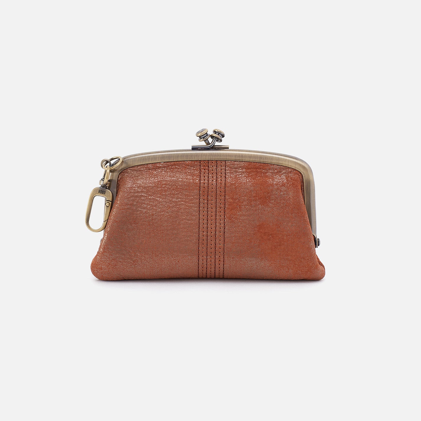 Stylish Cheer Frame Pouch in Premium Metallic Leather with Patina Finish - Perfect for Parties, Gifts & Everyday Use