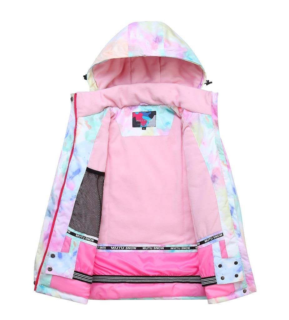 WOWULOVELY Girls Winter Ski Suit - Thickened Warm Hooded Snowsuit & Pants Set for Toddlers - Perfect for Skiing, Snowboarding & Outdoor Winter Play