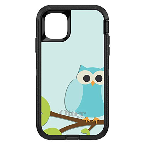 Blue Owl Cartoon On Black Case