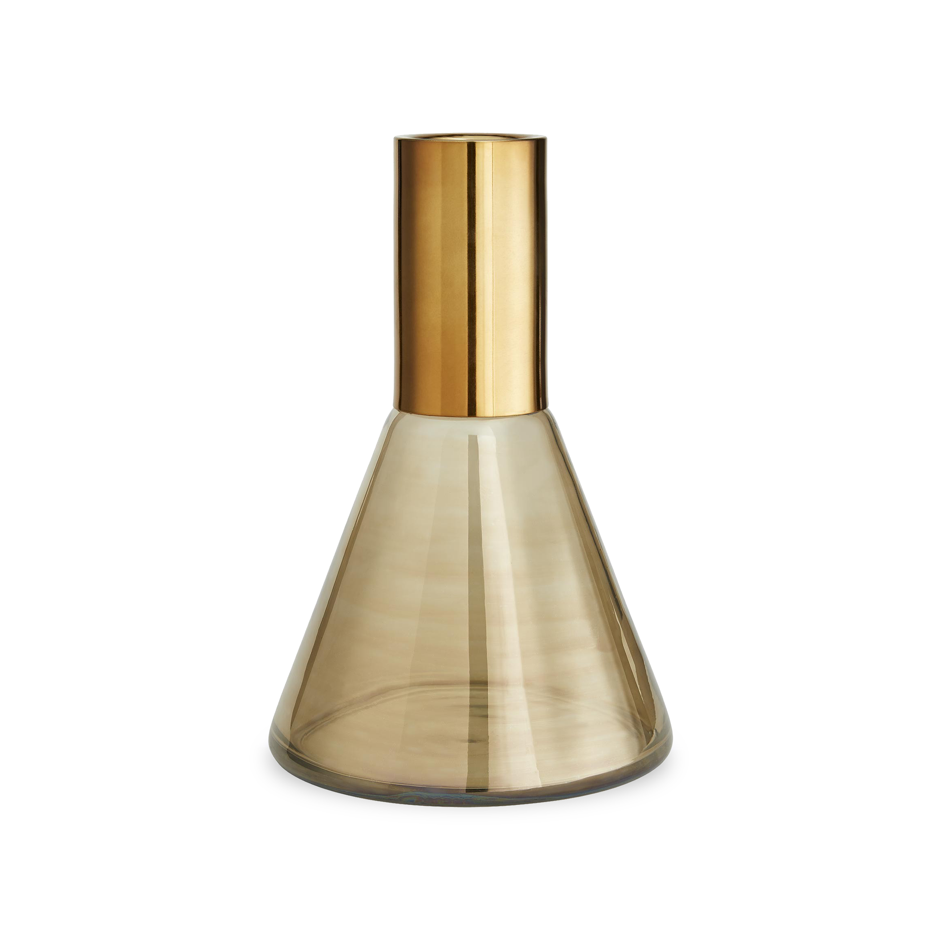 Luster Beaker Vases - Modern Glass Flower Vases for Home Decor, Wedding Centerpieces & Office Desk Decorations