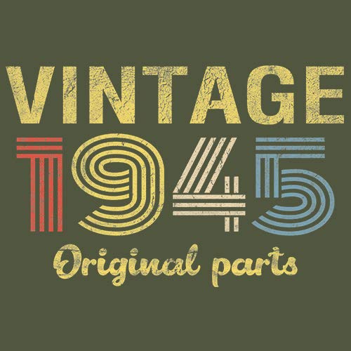 Vintage 1945 Retro 80th Birthday Gift Shirt for Men - Original Parts Design - Perfect for Milestone Celebrations & Themed Parties