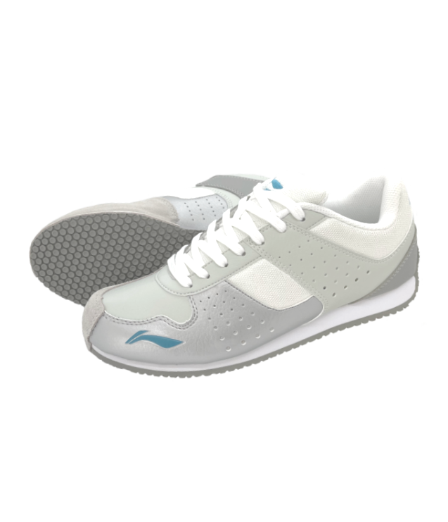 Li Ning Fencing Shoes for Men & Women - Lightweight Silver Training Shoes for Fencing & Squash - Perfect for Competition & Practice