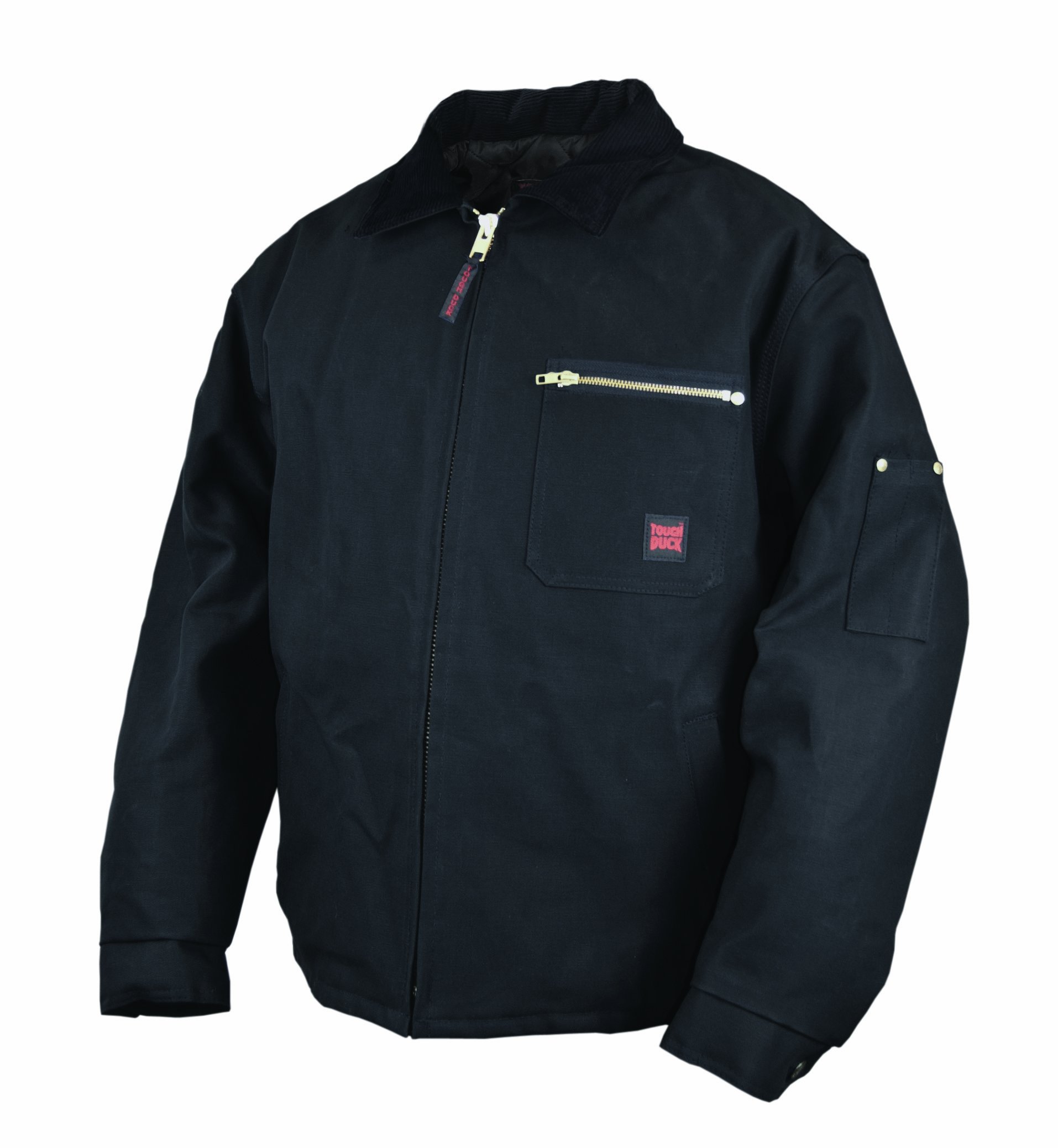 Men's Quilted Lined Work Jacket - Heavy Duty Winter Work Coat for Construction & Outdoor Jobs - Warm Insulated Jacket for Cold Weather Workwear