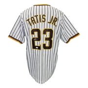 Fernando Tatis Jr. Autographed White Pinstripe Baseball Jersey - JSA Certified - Official MLB Pro Style Jersey for Collectors & Fans - Perfect for Memorabilia Displays & Game Day Outfits