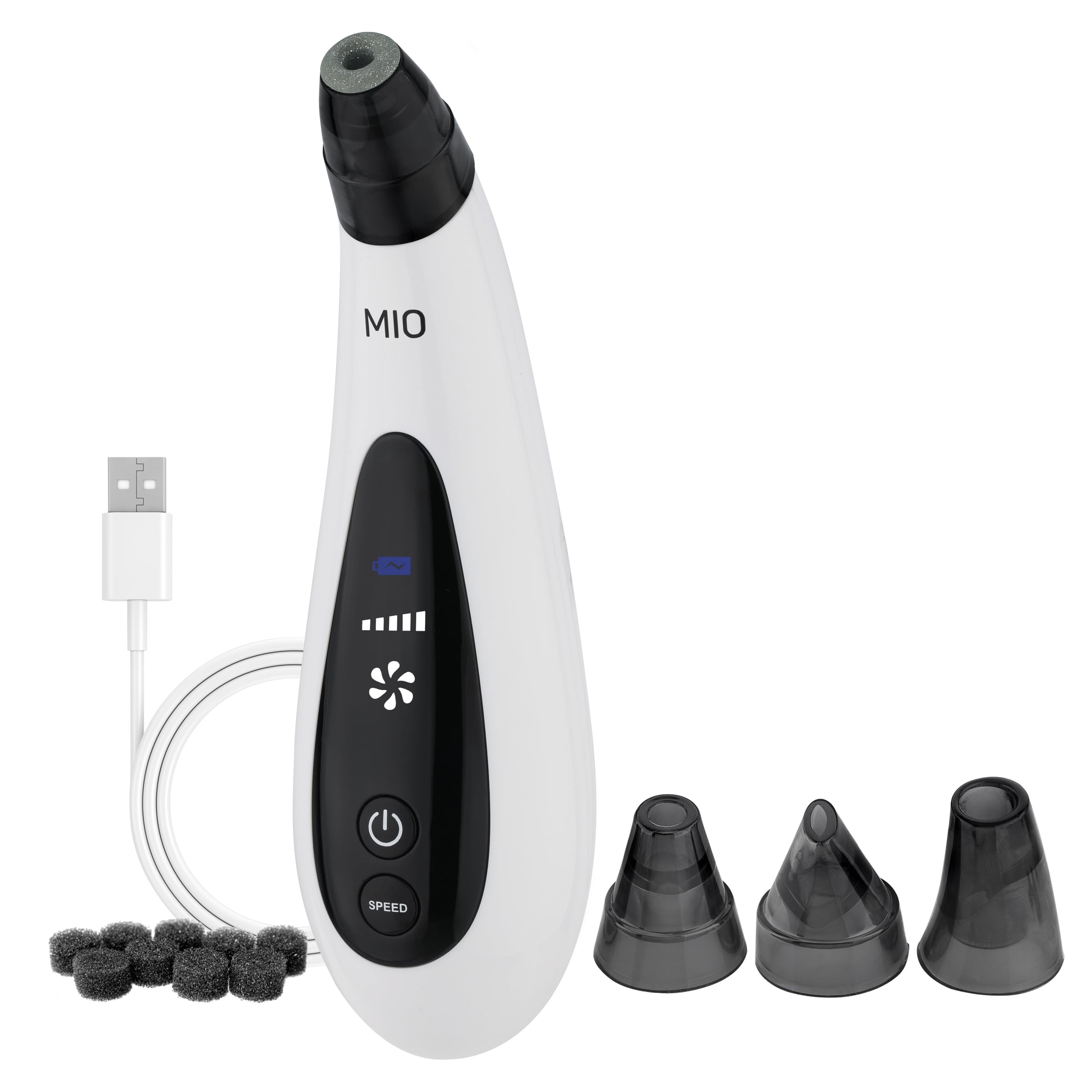 Spa Sciences MIO Diamond Tip Microdermabrasion Device - Professional Blackhead Remover & Pore Cleanser for Acne Scar Reduction, Wrinkle Treatment & Skin Exfoliation | At-Home Facial Care for Clearer, Smoother Skin | Perfect for Daily Skincare Routine & Spa Treatments