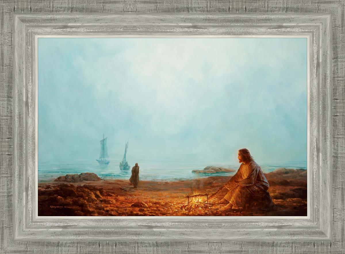 By The Shore By Yongsung Kim - Coastal Wall Art Print for Beach House Decor, Ocean Themed Living Room & Bedroom
