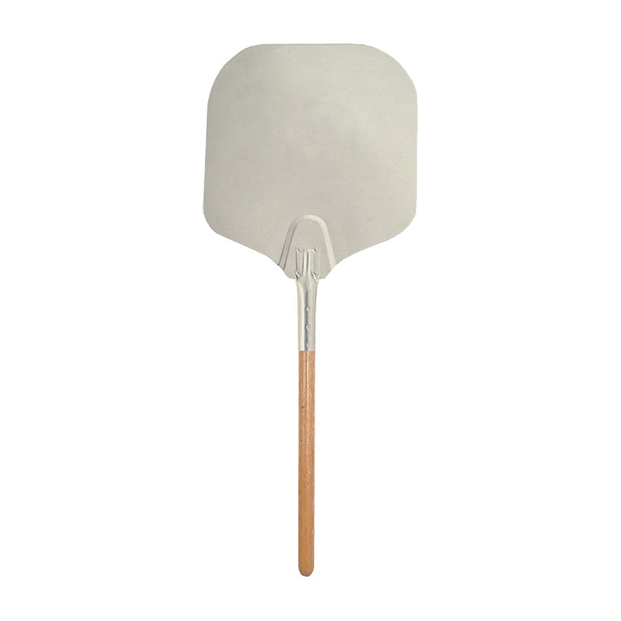American Metalcraft 5212 Aluminum Pizza Peel with Wood Handle - 52