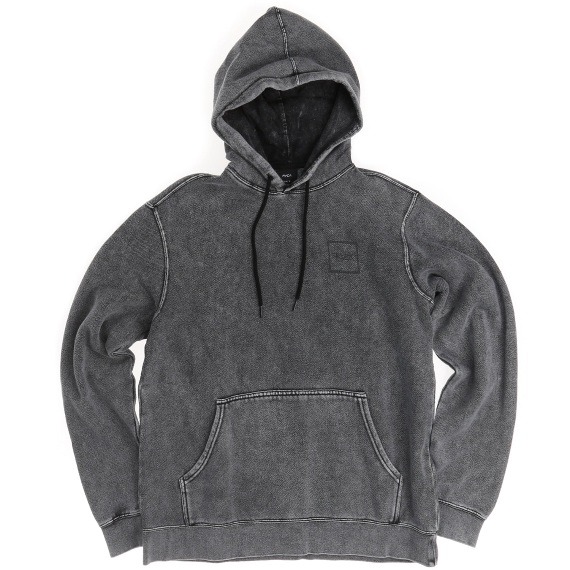RVCA Scrawl Pullover Hoodie - Pirate Black | Men's Casual Streetwear Sweatshirt | Perfect for Outdoor Activities & Everyday Wear