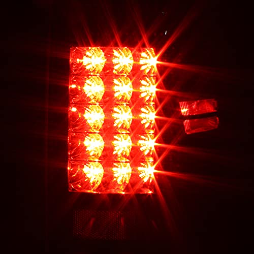 AKKON Black LED Tail Lights + 3rd Brake Light Set for 2009-2018 Dodge Ram 1500 2500 3500 - Left & Right Replacement - Enhanced Visibility & Safety for Night Driving & Towing