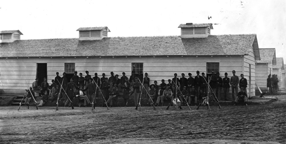 Civil War Union Fort Photo - 3rd Massachusetts Artillery at Fort Stevens 1865 for History Enthusiasts