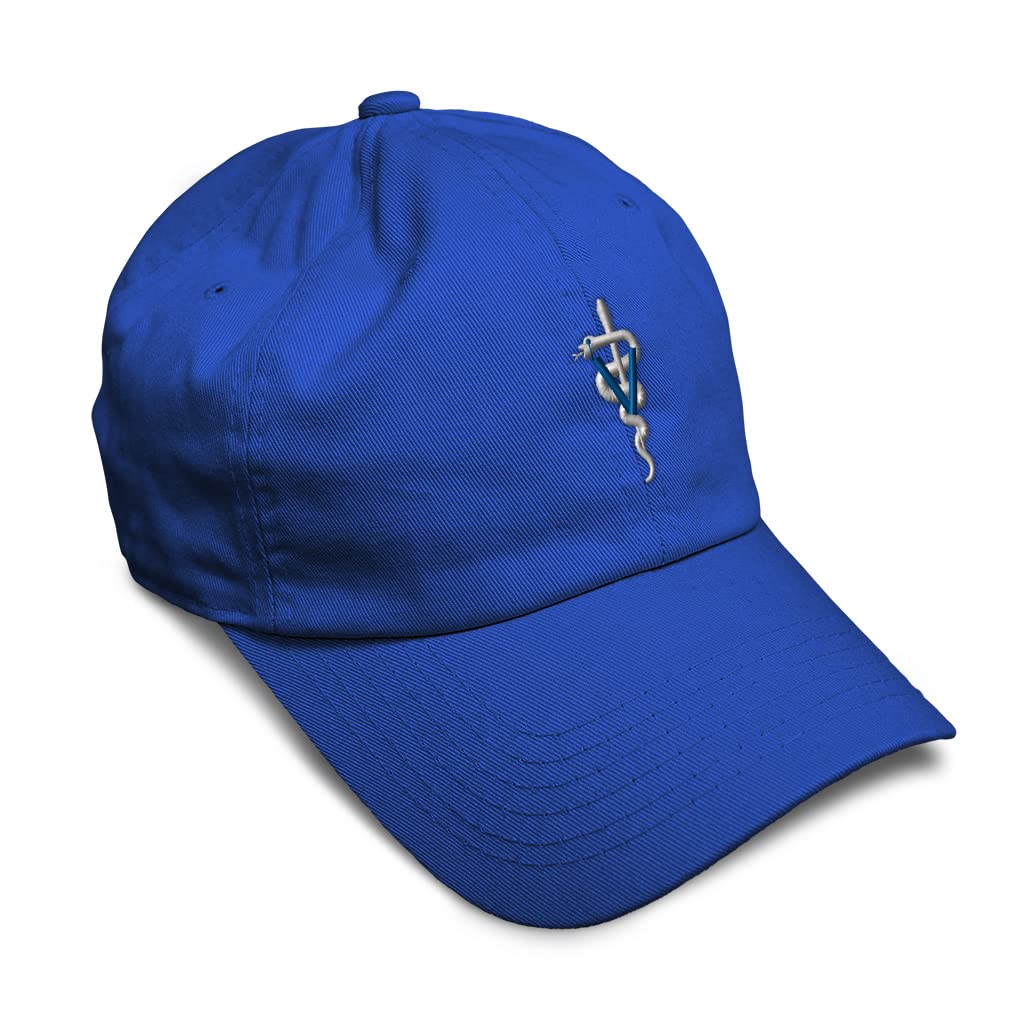 Custom Embroidered Snake Veterinarian Baseball Cap - Soft Cotton Twill Dad Hat for Men & Women - Perfect for Vet Clinics, Animal Lovers & Outdoor Activities