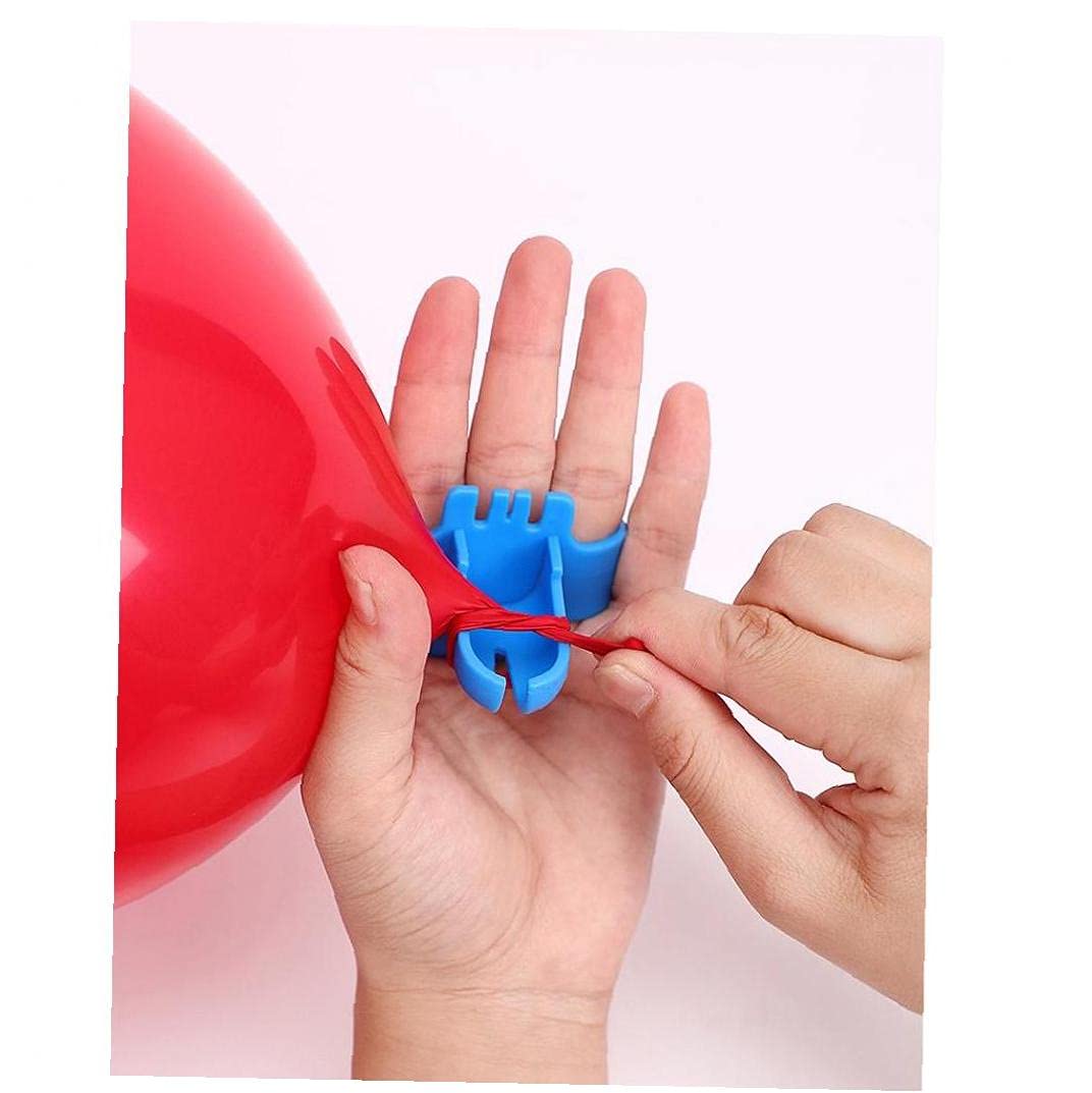 5-Pack Reusable Balloon Tying Tool - Quick & Easy Balloon Knotter for Birthday Parties, Weddings, Baby Showers & Events - Durable Balloon Accessories for Fast Decorating