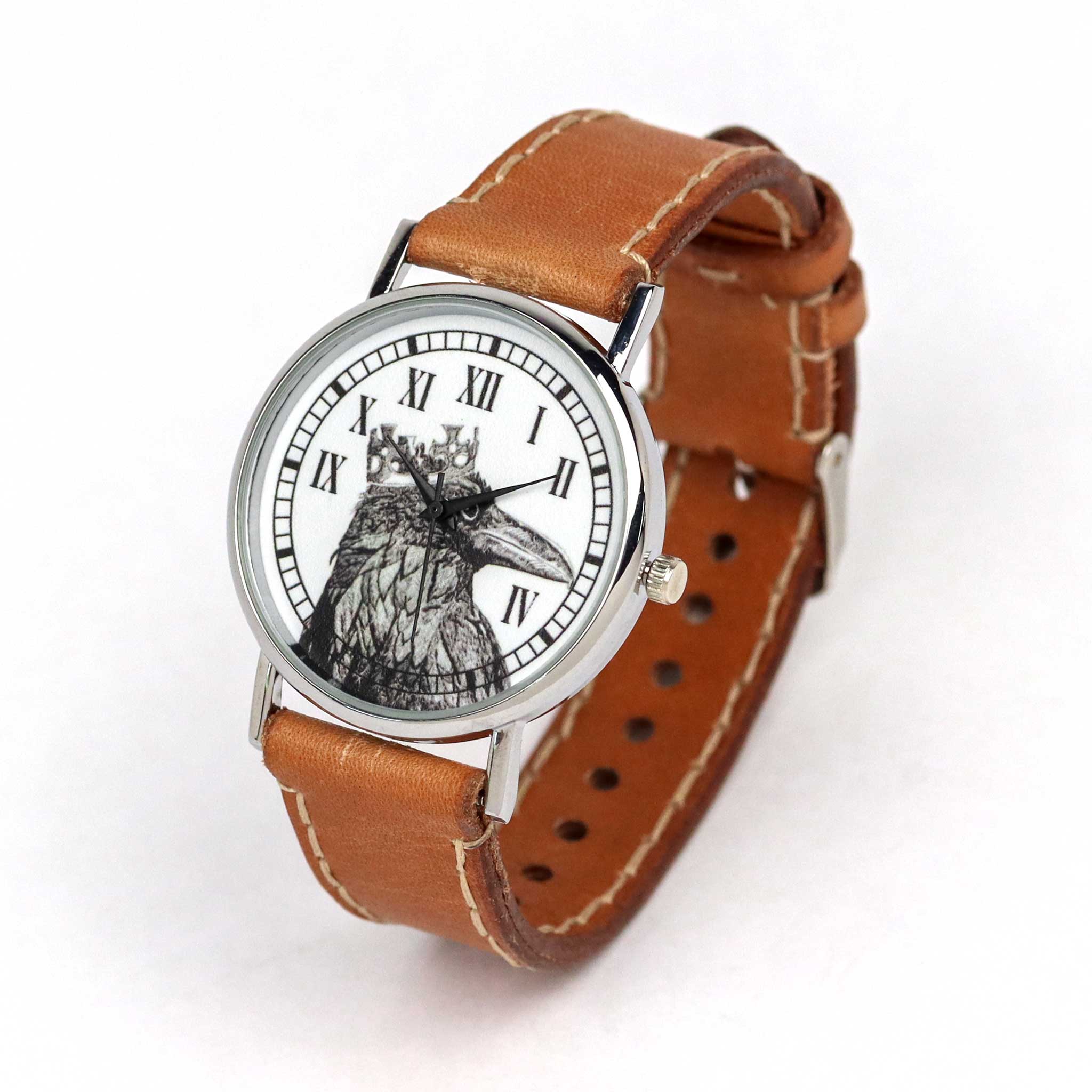 Raven King Luxury Men's Wrist Watch - Waterproof Stainless Steel Analog Quartz Watch for Business, Casual & Formal Wear | Perfect Gift for Men