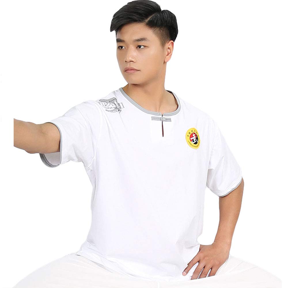 ZooBoo Stretchy Cotton Tai Chi Martial Arts T-Shirt for Women & Men - Comfortable Short Sleeve Top for Tai Chi Practice, Kung Fu Training & Casual Wear