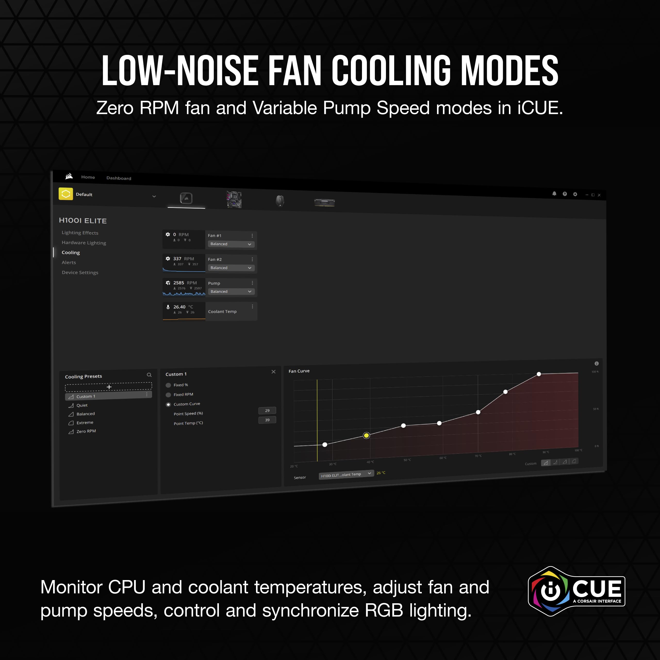 CORSAIR H100i RGB Elite 240mm AIO Liquid CPU Cooler with AF120 Elite PWM Fans - Compatible with Intel LGA 1700/1200/2066 & AMD AM5/AM4 Sockets - White PC Cooling System for Gaming Rigs & High-Performance Computers