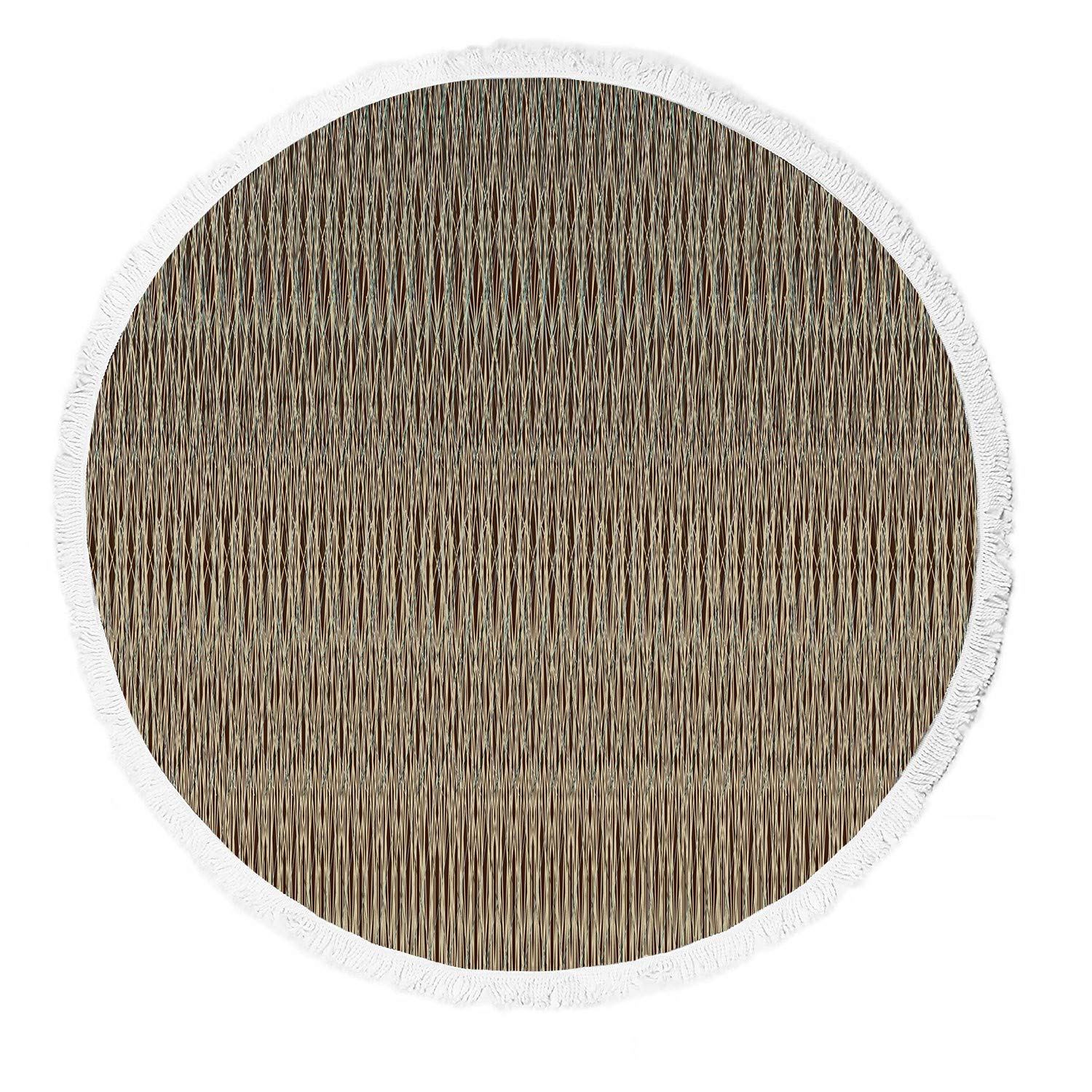 ECZJNT Striped Decorative Carpet - Soft Beach Towel, Sand-Free Blanket, Non-Slip Yoga Mat for Outdoor Picnics, Poolside Lounging & Beach Vacations