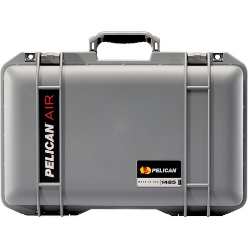 Pelican 1485Air Compact Waterproof Hard Case with Pick N Pluck Foam - Silver | Shockproof & Dustproof Protective Case for Cameras, Drones, Electronics | Perfect for Travel, Outdoor Adventures & Equipment Storage