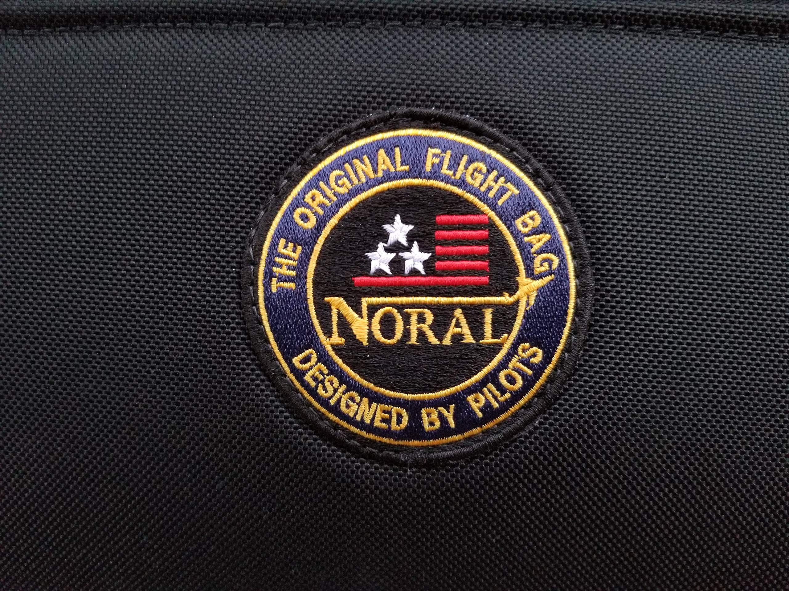Noral Mach 1 Pilot Bag - Midsize Aviation Flight Bag with Multiple Pockets for Headset & GPS/Transceiver, Detachable Shoulder Strap & Padded Handle (NR-67) - Perfect for Pilots, Flight Training & Travel Accessories